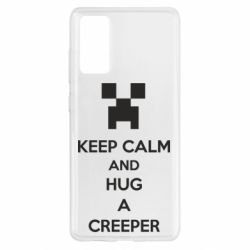 Чехол для Samsung S20 FE KEEP CALM and HUG A CREEPER - PrintSalon
