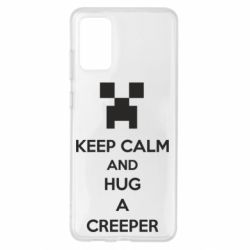 Чехол для Samsung S20+ KEEP CALM and HUG A CREEPER - PrintSalon