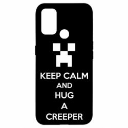 Чехол для Oppo A53/A32/A33 KEEP CALM and HUG A CREEPER - PrintSalon