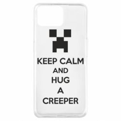 Чехол для Oppo A73 KEEP CALM and HUG A CREEPER - PrintSalon