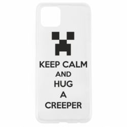 Чехол для Oppo A92s KEEP CALM and HUG A CREEPER - PrintSalon