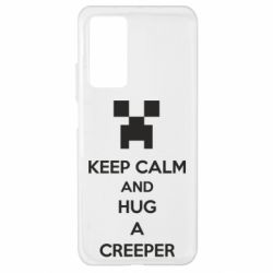 Чехол для Xiaomi Mi 10T/10T Pro KEEP CALM and HUG A CREEPER - PrintSalon