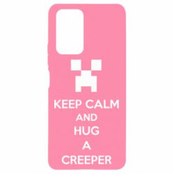 Чехол для Xiaomi Redmi Note 10 Pro KEEP CALM and HUG A CREEPER - PrintSalon