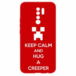 Чехол для Xiaomi Redmi 9 KEEP CALM and HUG A CREEPER - PrintSalon