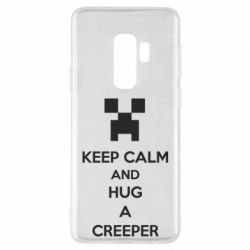 Чехол для Samsung S9+ KEEP CALM and HUG A CREEPER - PrintSalon