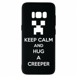 Чехол для Samsung S8 KEEP CALM and HUG A CREEPER - PrintSalon