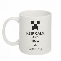Чашка 320ml KEEP CALM and HUG A CREEPER - PrintSalon