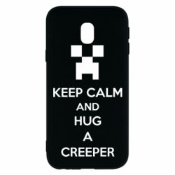 Чехол для Samsung J3 2017 KEEP CALM and HUG A CREEPER - PrintSalon