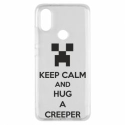 Чехол для Xiaomi Mi A2 KEEP CALM and HUG A CREEPER - PrintSalon