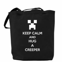 Эко-сумка KEEP CALM and HUG A CREEPER - PrintSalon