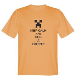 Мужская футболка Stedman KEEP CALM and HUG A CREEPER - PrintSalon