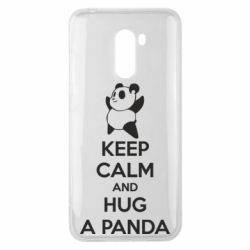 Чехол для Xiaomi Pocophone F1 KEEP CALM and HUG A PANDA - PrintSalon