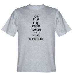 Мужская футболка Stedman KEEP CALM and HUG A PANDA - PrintSalon
