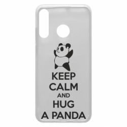 Чехол для Huawei P30 Lite KEEP CALM and HUG A PANDA - PrintSalon