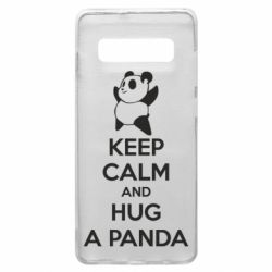 Чехол для Samsung S10+ KEEP CALM and HUG A PANDA - PrintSalon
