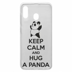 Чехол для Samsung A20 KEEP CALM and HUG A PANDA - PrintSalon