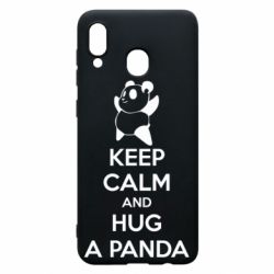 Чехол для Samsung A30 KEEP CALM and HUG A PANDA - PrintSalon