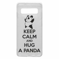 Чехол для Samsung S10 KEEP CALM and HUG A PANDA - PrintSalon