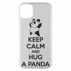 Чехол для iPhone 11 Pro KEEP CALM and HUG A PANDA - PrintSalon