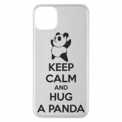 Чехол для iPhone 11 Pro Max KEEP CALM and HUG A PANDA - PrintSalon