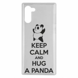 Чехол для Samsung Note 10 KEEP CALM and HUG A PANDA - PrintSalon