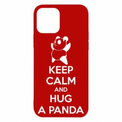 Чехол для iPhone 12 KEEP CALM and HUG A PANDA - PrintSalon