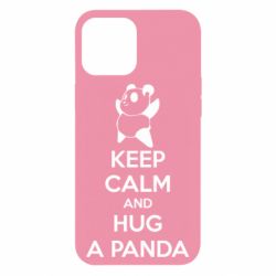 Чехол для iPhone 12 Pro Max KEEP CALM and HUG A PANDA - PrintSalon
