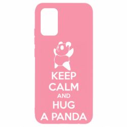 Чехол для Samsung A02s/M02s KEEP CALM and HUG A PANDA - PrintSalon