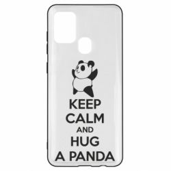 Чехол для Samsung A21s KEEP CALM and HUG A PANDA - PrintSalon