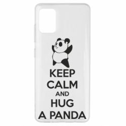 Чехол для Samsung A51 KEEP CALM and HUG A PANDA - PrintSalon