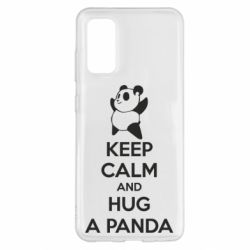 Чехол для Samsung S20 KEEP CALM and HUG A PANDA - PrintSalon