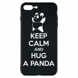 Чехол для iPhone 7 Plus KEEP CALM and HUG A PANDA - PrintSalon