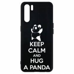 Чехол для Oppo A91/Reno3 KEEP CALM and HUG A PANDA - PrintSalon