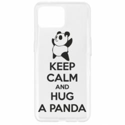 Чехол для Oppo Reno 4 Lite KEEP CALM and HUG A PANDA - PrintSalon