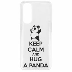 Чехол для Oppo Reno 4 Pro KEEP CALM and HUG A PANDA - PrintSalon