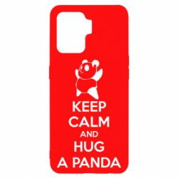 Чехол для Oppo Reno 5 Lite KEEP CALM and HUG A PANDA - PrintSalon