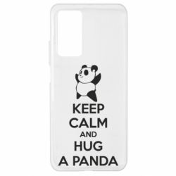 Чехол для Xiaomi Mi 10T/10T Pro KEEP CALM and HUG A PANDA - PrintSalon