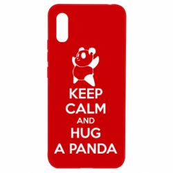 Чехол для Xiaomi Redmi 9a KEEP CALM and HUG A PANDA - PrintSalon