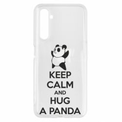 Чехол для Realme 6 KEEP CALM and HUG A PANDA - PrintSalon