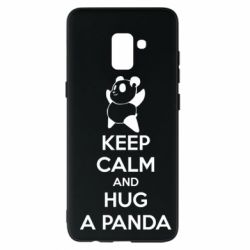 Чехол для Samsung A8+ 2018 KEEP CALM and HUG A PANDA - PrintSalon