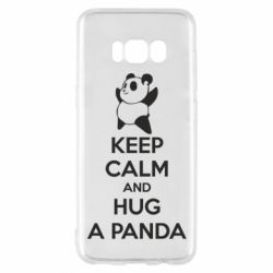 Чехол для Samsung S8 KEEP CALM and HUG A PANDA - PrintSalon
