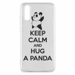 Чехол для Huawei P20 KEEP CALM and HUG A PANDA - PrintSalon