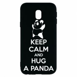 Чехол для Samsung J3 2017 KEEP CALM and HUG A PANDA - PrintSalon