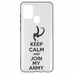 Чехол для Samsung A21s KEEP CALM and JOIN MY ARMY - PrintSalon