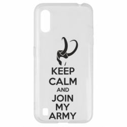 Чехол для Samsung A01/M01 KEEP CALM and JOIN MY ARMY - PrintSalon