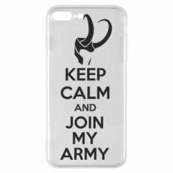 Чехол для iPhone 8 Plus KEEP CALM and JOIN MY ARMY - PrintSalon