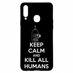 Чохол для Samsung A20s KEEP CALM and KILL ALL HUMANS - PrintSalon