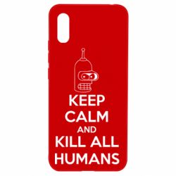 Чохол для Xiaomi Redmi 9a KEEP CALM and KILL ALL HUMANS - PrintSalon