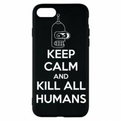 Чохол для iPhone SE 2022 KEEP CALM and KILL ALL HUMANS - PrintSalon