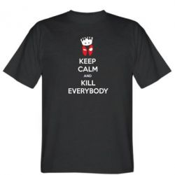 Мужская футболка Stedman KEEP CALM and KILL EVERYBODY - PrintSalon